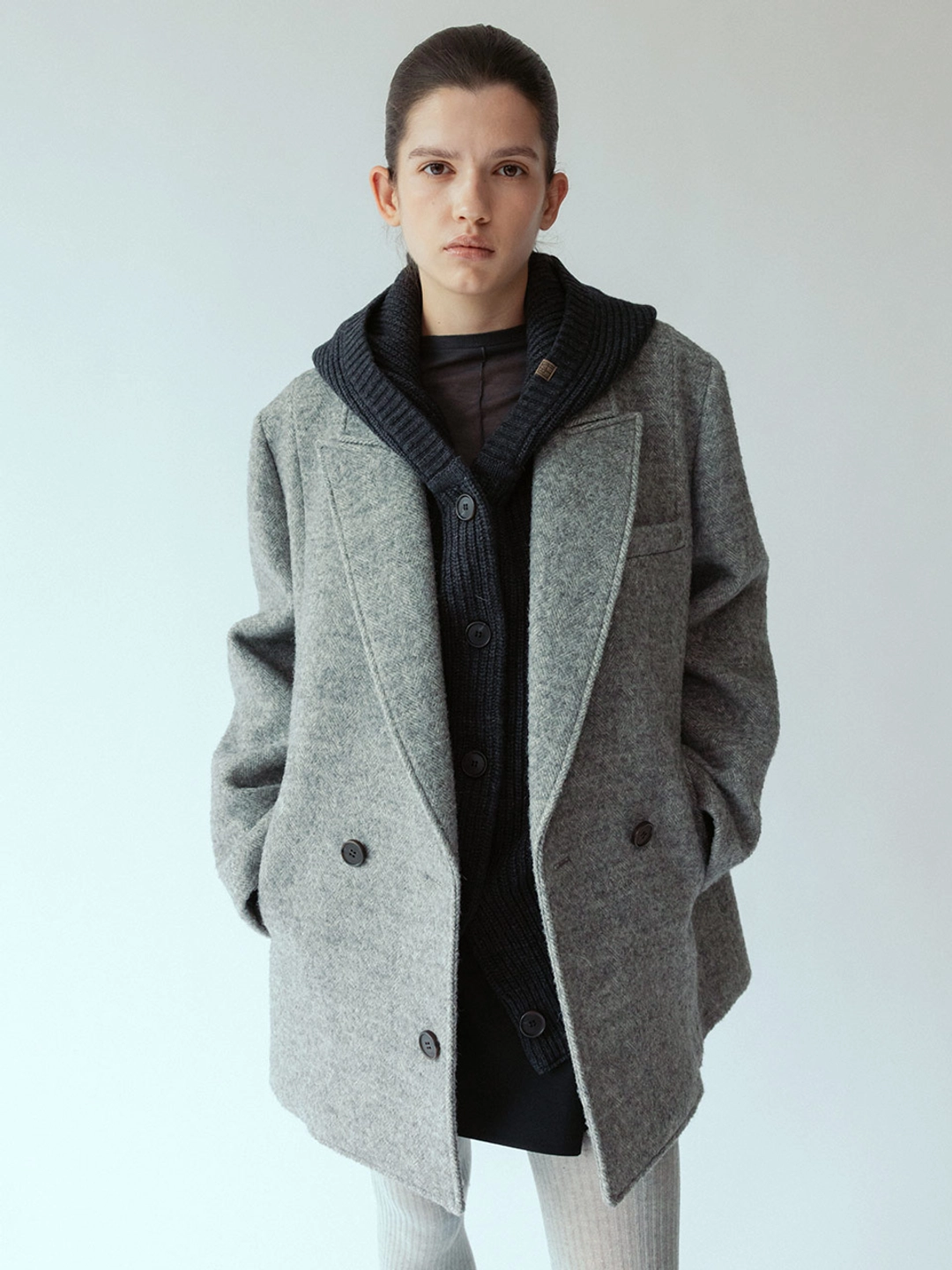 루에브르 Wool Oversized Double Jacket SW5WJ409-1F 상품 이미지 2