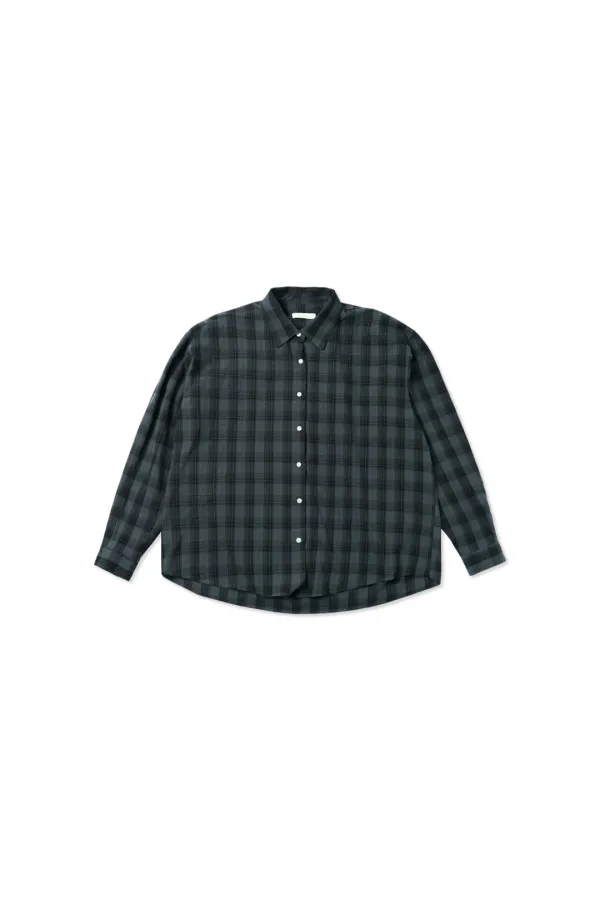 Autumn check shirt_navy