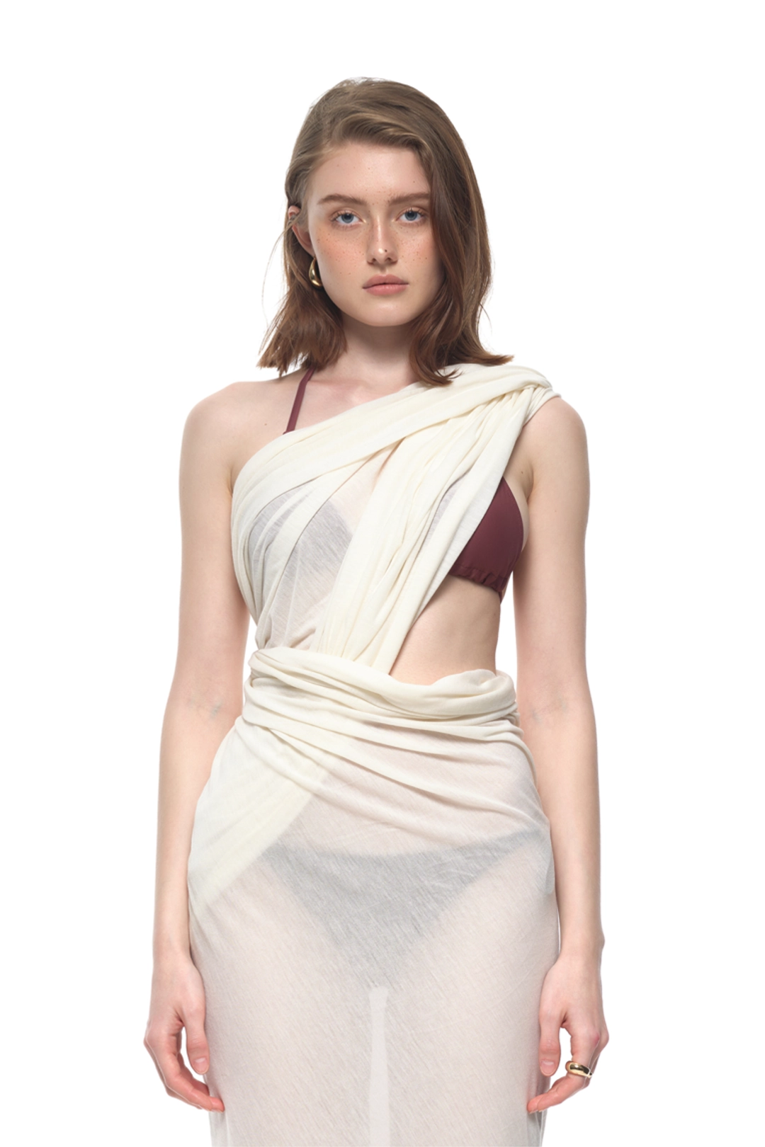 투머치택스 BODY SHAWL (IVORY) 상품 이미지 1