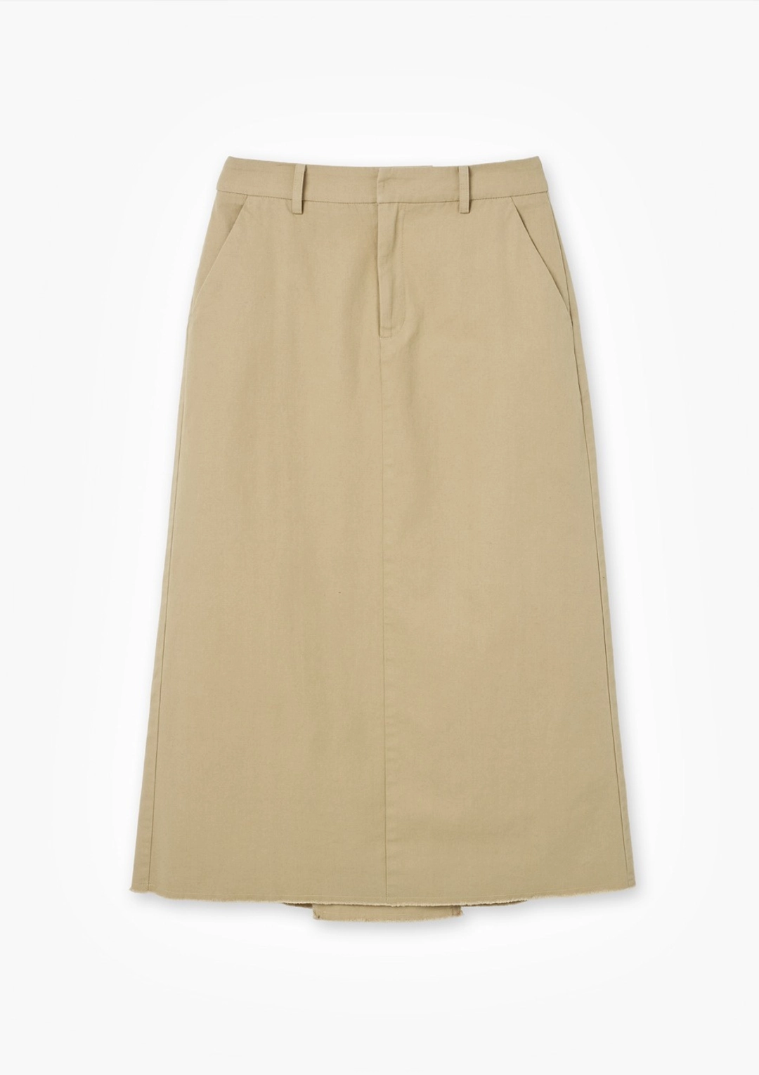 오픈도어 Belted H-Line Long Skirt Beige 상품 이미지 1