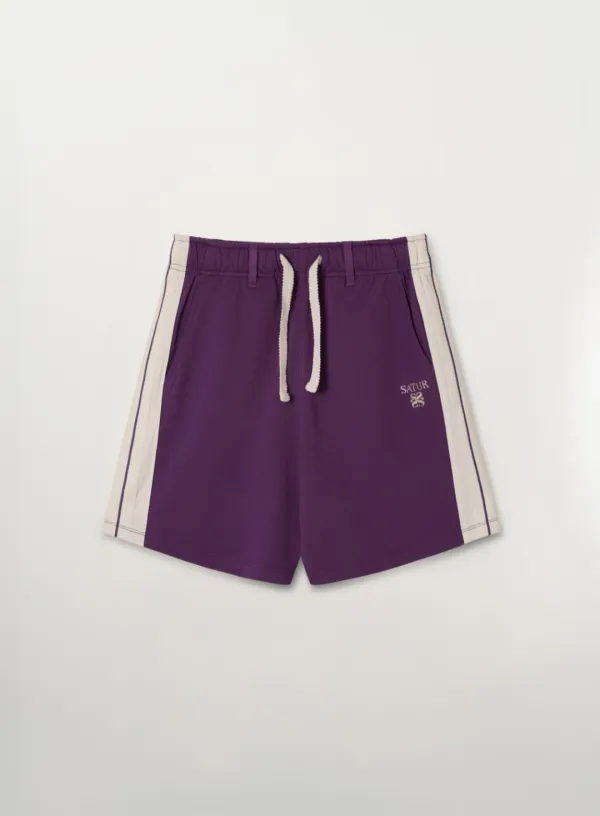 (W) Lawton Lining Track Shorts - Purple