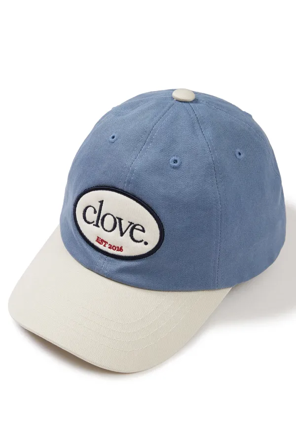 [24FW clove] Wappen Ball Cap Colorblock (Blue)
