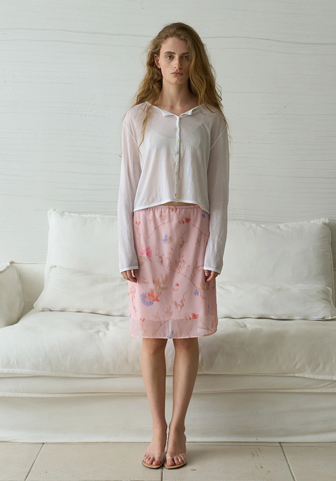 이브세이지 Flower skirt (Pink) 상품 이미지 2