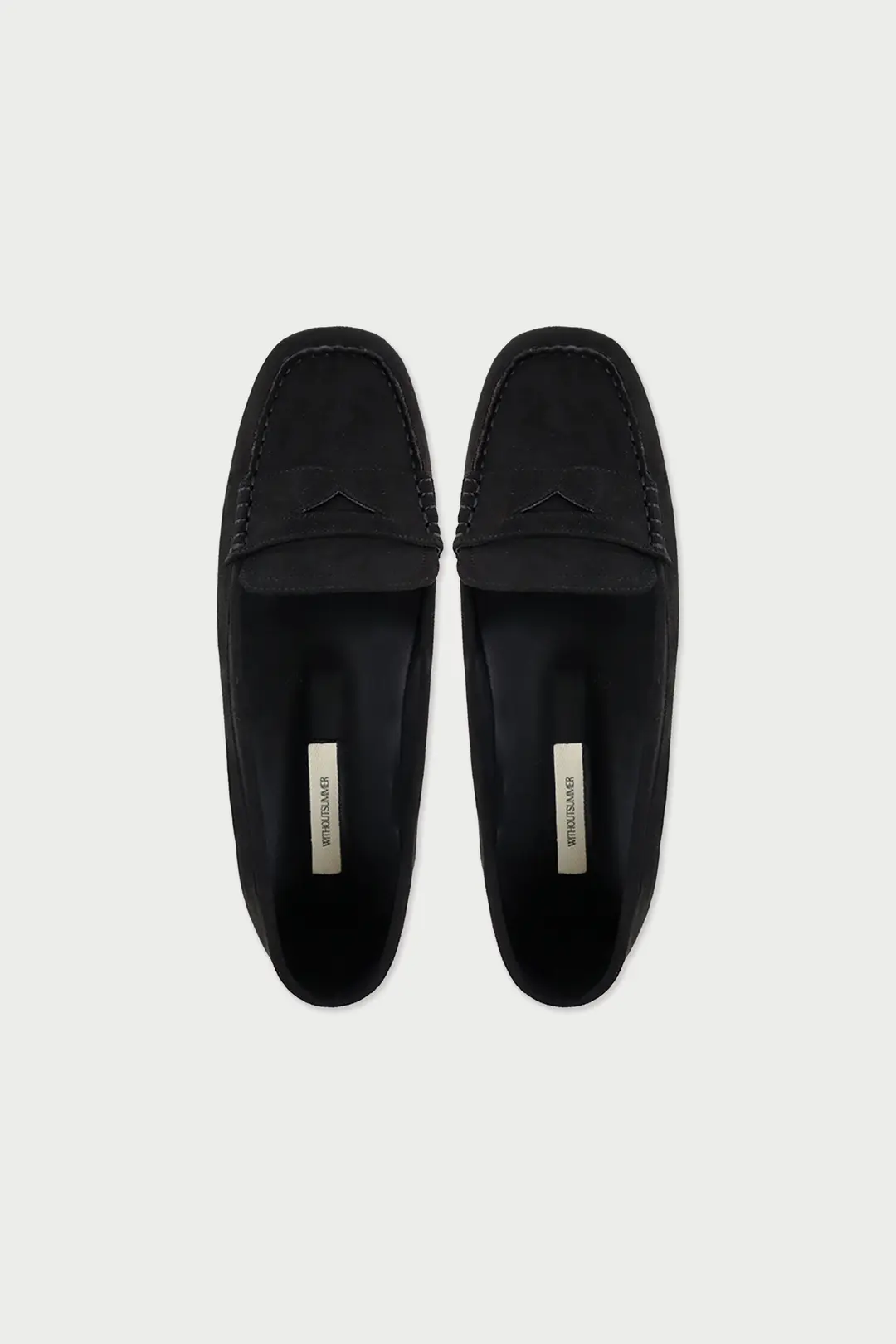 위드아웃썸머 Pudge suede loafer_black 상품 이미지 1