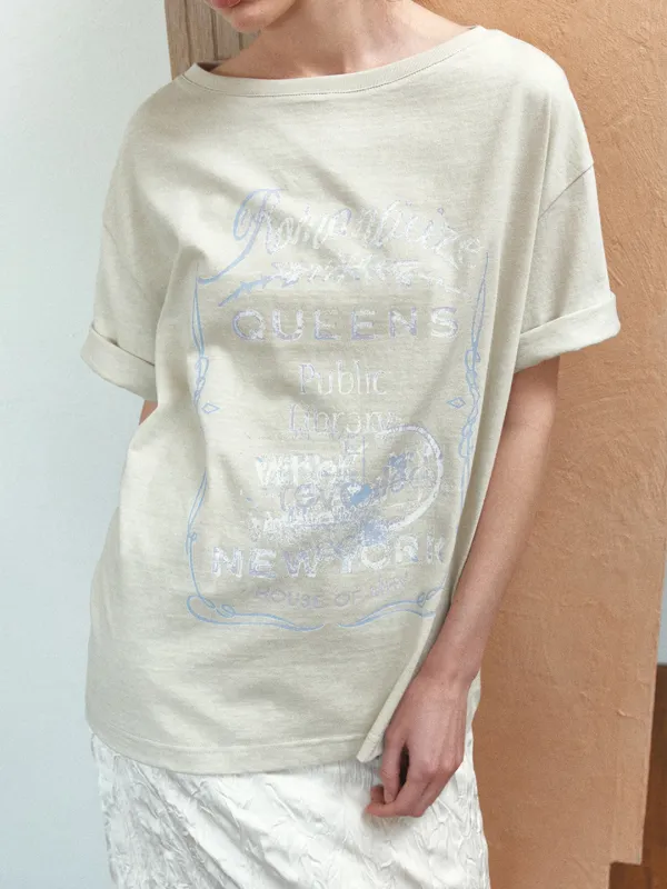 TIR ROMANTICIZE VINTAGE PIGMENT TOP_MINT BEIGE