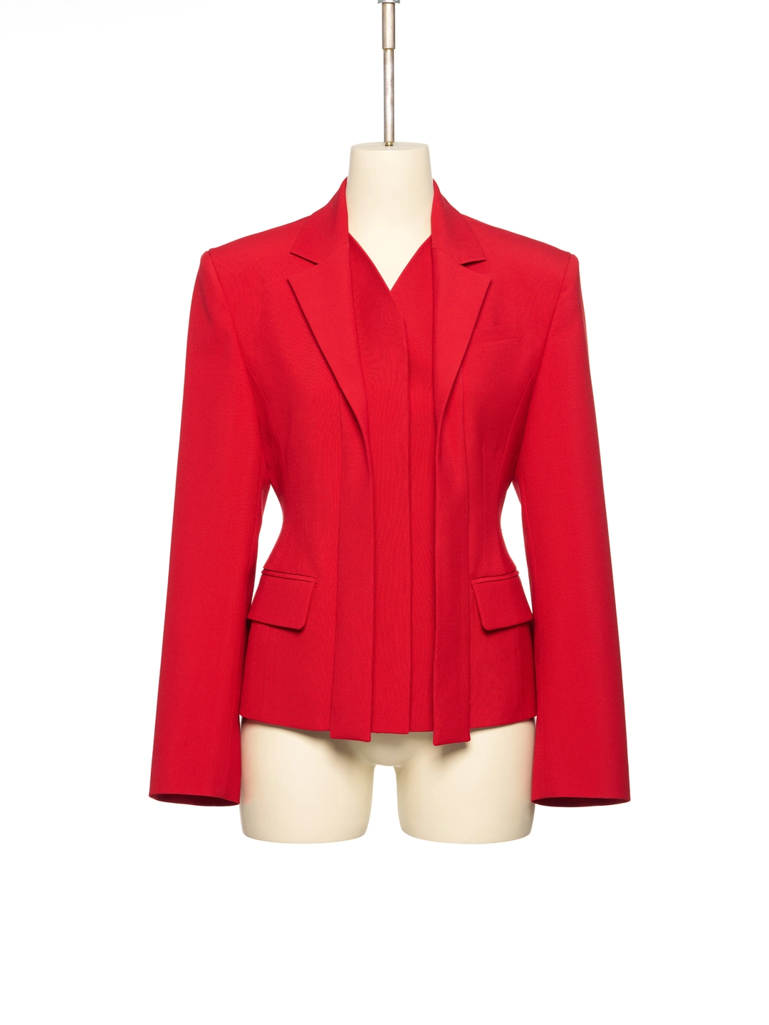 푸쉬버튼 PF26 RED CURVED DETACHABLE LAPEL JACKET 상품 이미지 2