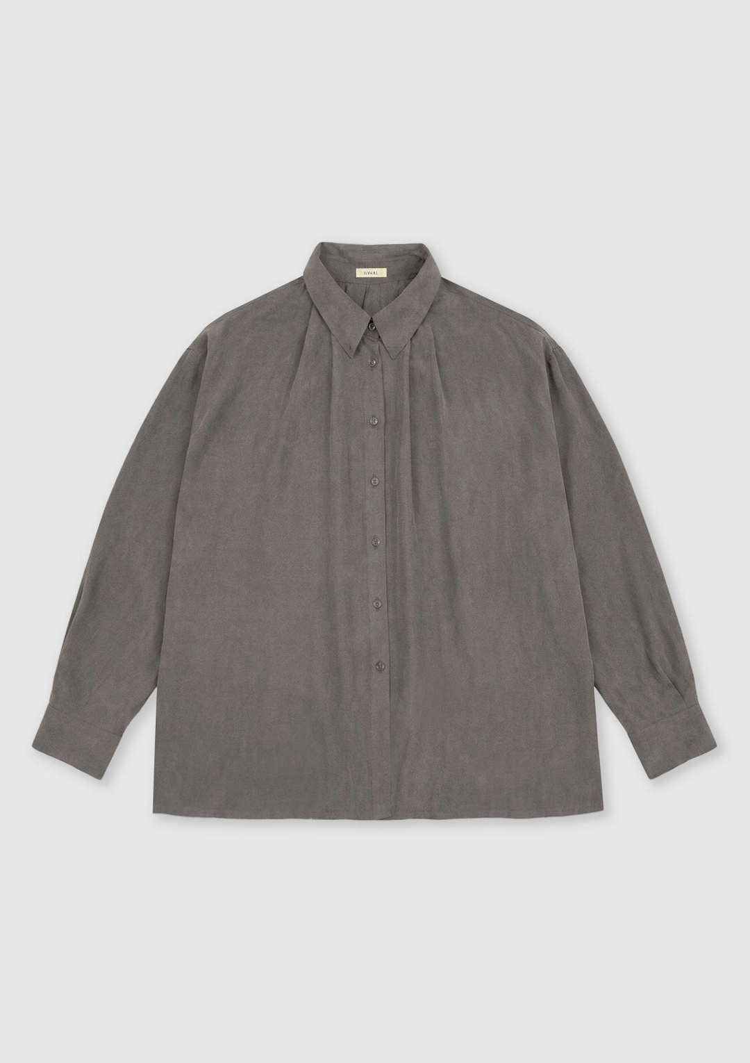 한올 Cocoon High-Neck Shirt (Gray) 상품 이미지 1