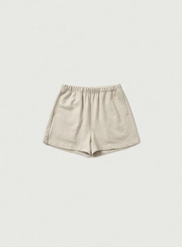 Fenley Sweat Drawstring Shorts_Oatmeal