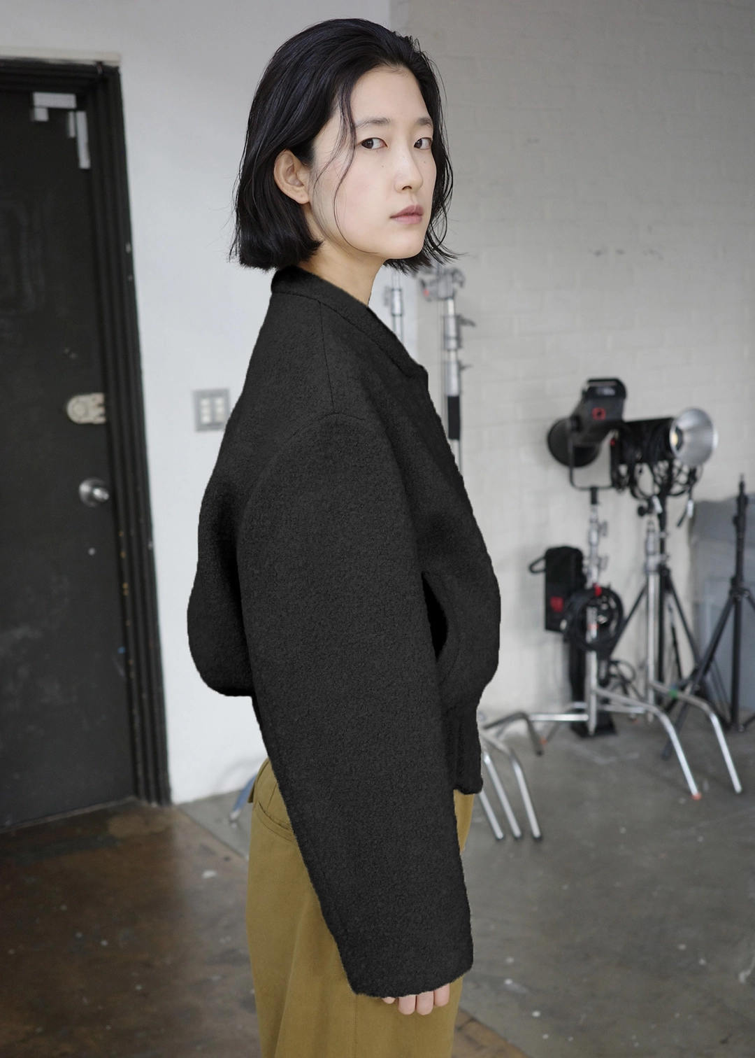 휘 [ 바로배송 ] SAND WOOL JUMPER [BLACK] 상품 이미지 1