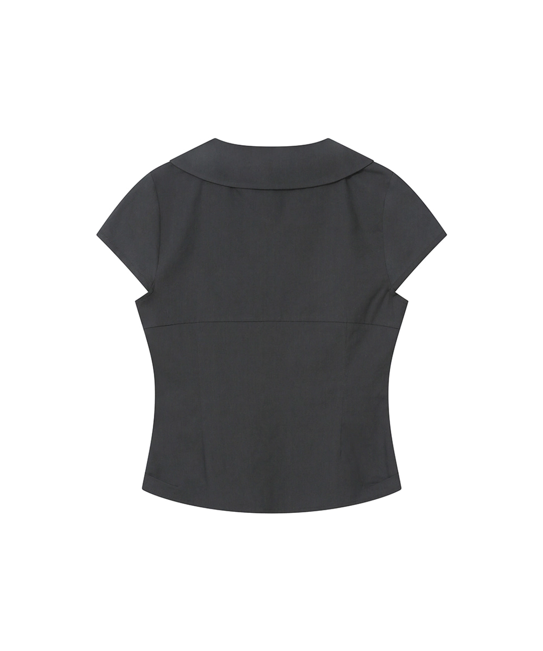 미세키서울 [레이 PICK] Double button shirts top CHARCOAL 상품 이미지 2