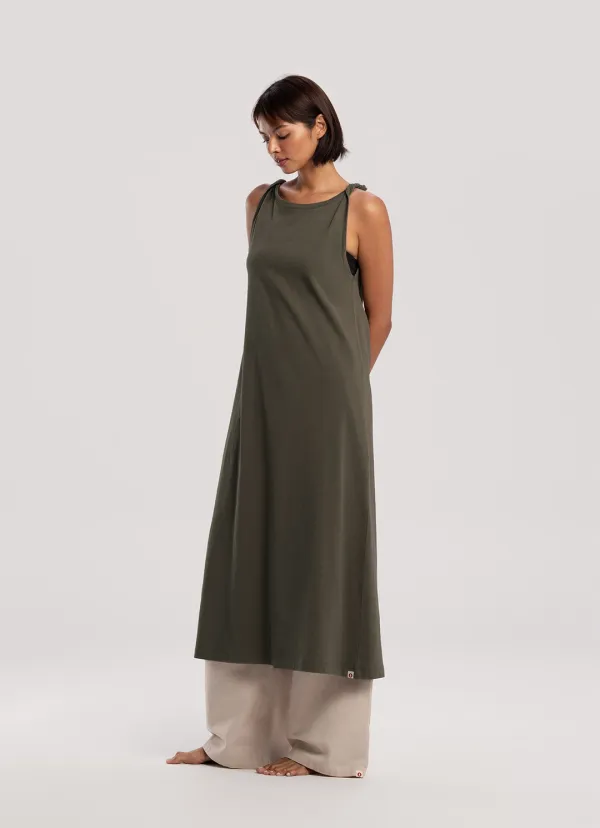 Turn strap onepiece_Smoky Olive