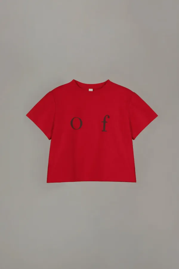OF LOGO T-SHIRT_RED