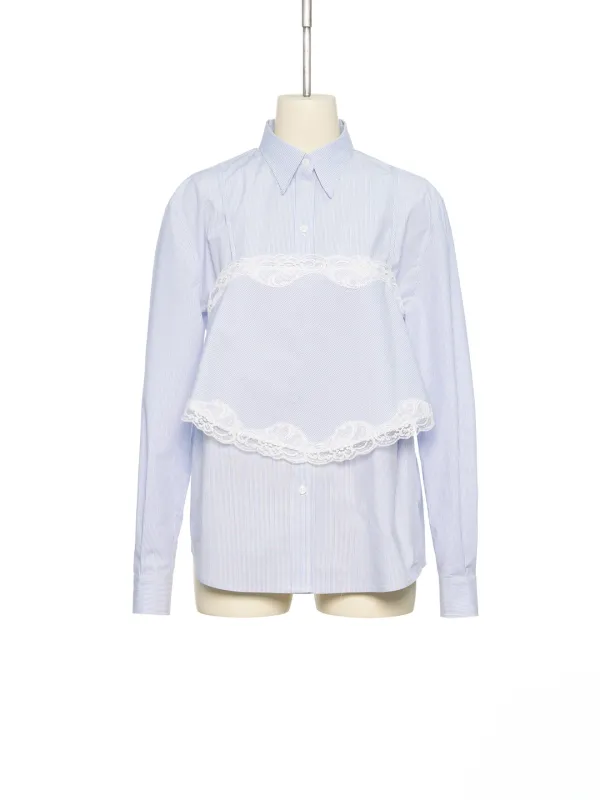 PS26 BLUE STRIPE SLIP LAYERED SHIRT