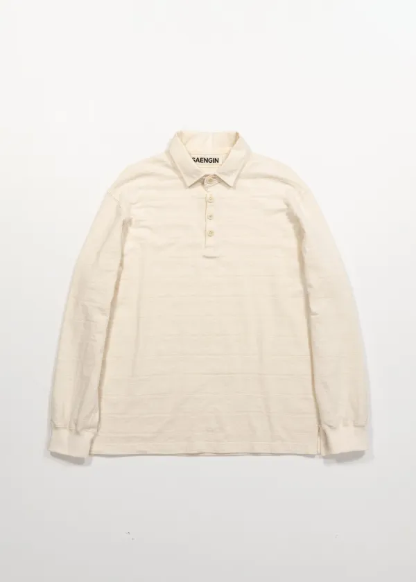 ORGANIC COTTON PK BUTTON SHIRT - IVORY
