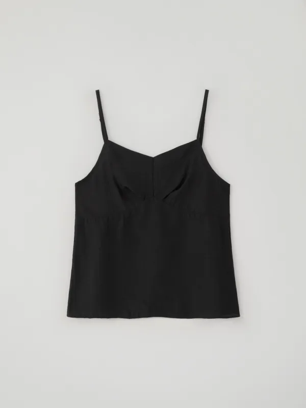 Silky Cami Top(Black)