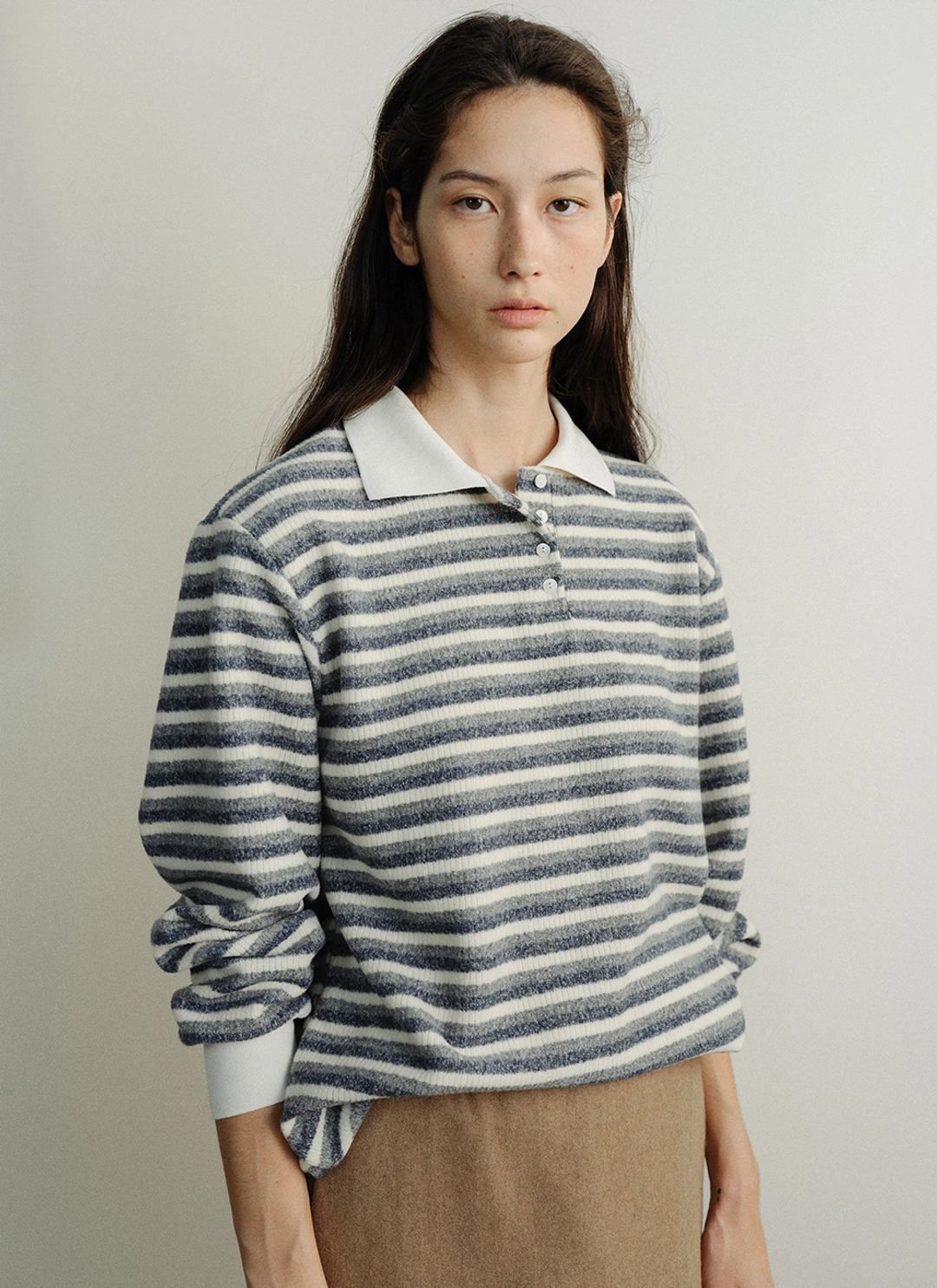 르닐 Harry Stripe T-shirt (Cream) 상품 이미지 2