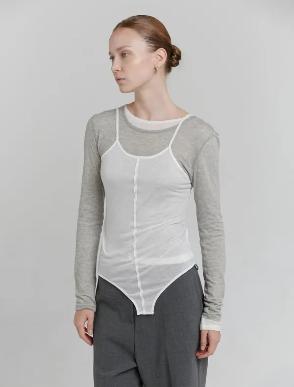 SHEER BODYSUIT [WHITE]
