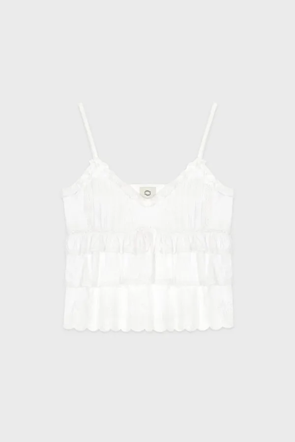 Rose Lace Cancan Sleeveless (Cream)