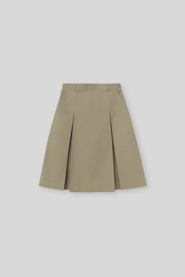 Hound cotton skirt (olive beige)