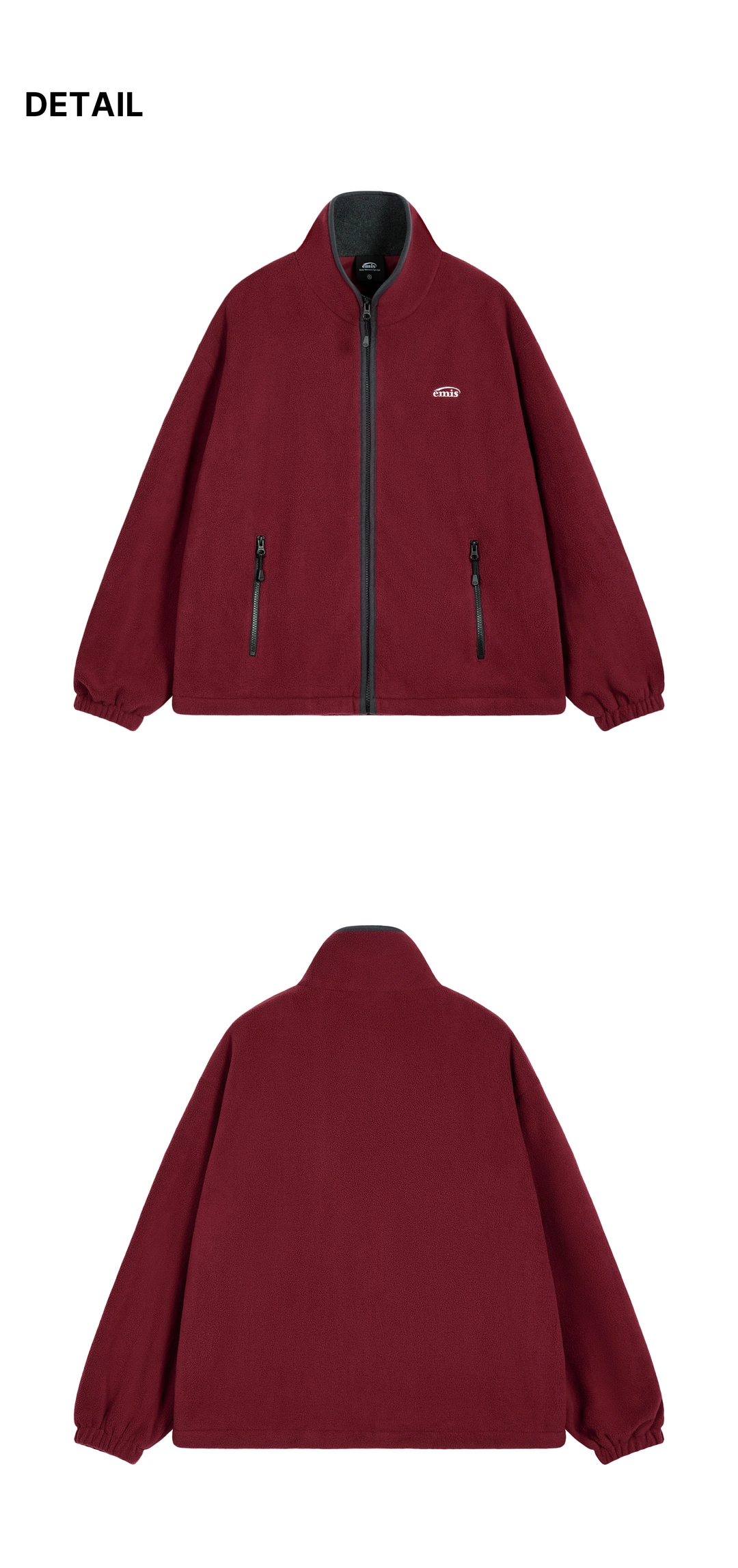 이미스 NEW LOGO FLEECE JACKET-RED 상품 이미지 1
