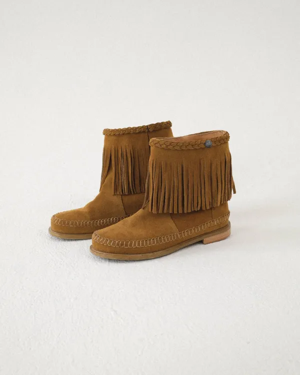 [Exclusive] flétta Handmade Tassel Short Boots