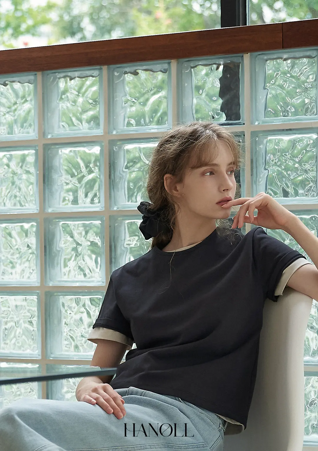 한올 Mini More Tee (Charcoal) 상품 이미지 2