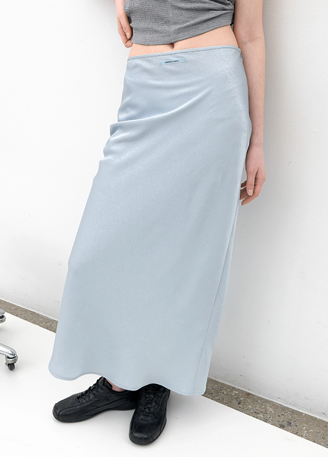 아뜰리에 나인 (SK-5108)AN SATIN SET-UP MAXI SKIRT 상품 이미지 1