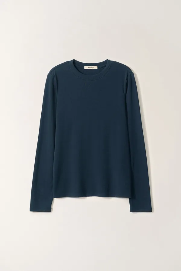 BICERIN Basic T-shirts (Navy)