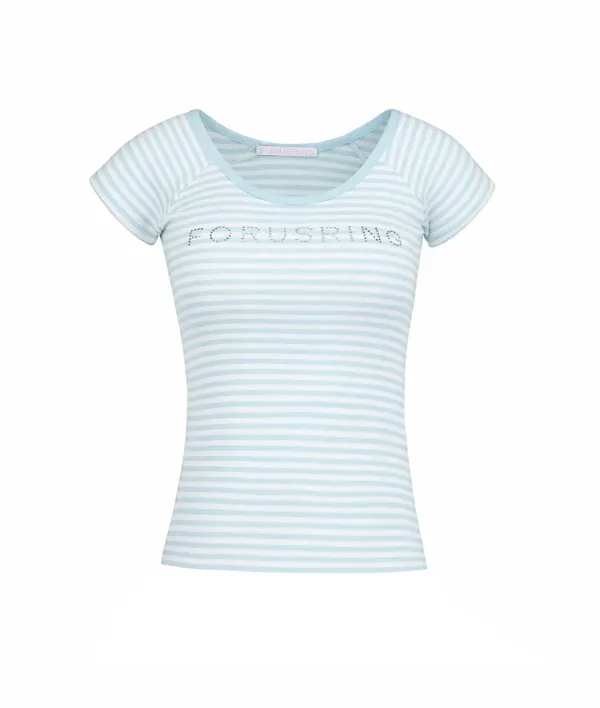B.JEWEL LOGO TEE  [MINT STRIPE]