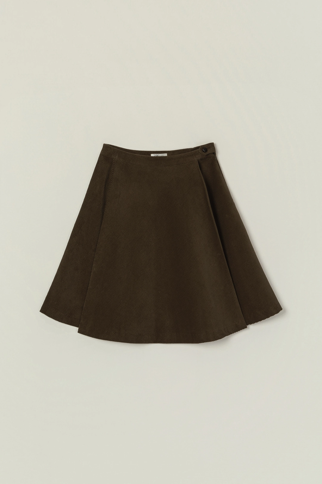 세이지먼트 REMI CORDUROY FLARE HALF SKIRT_BROWN 상품 이미지 3