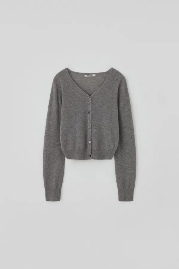 T/T Aube v-neck cardigan (gray)