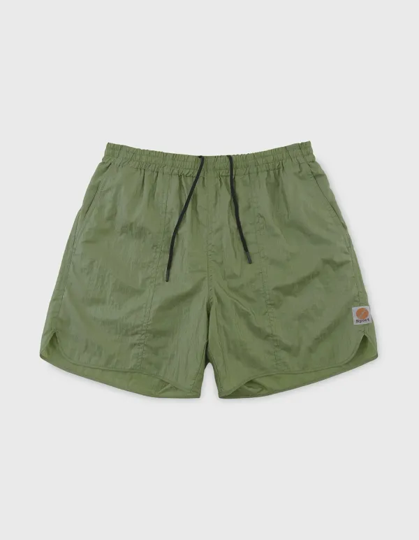 NYLON WASHER PACKABLE SHORTS / Khaki