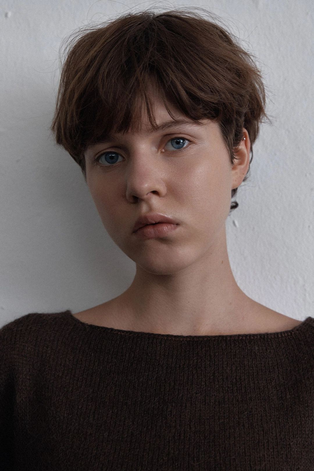브렌다 브렌든 90\'s boatneck knit - brown 상품 이미지 3