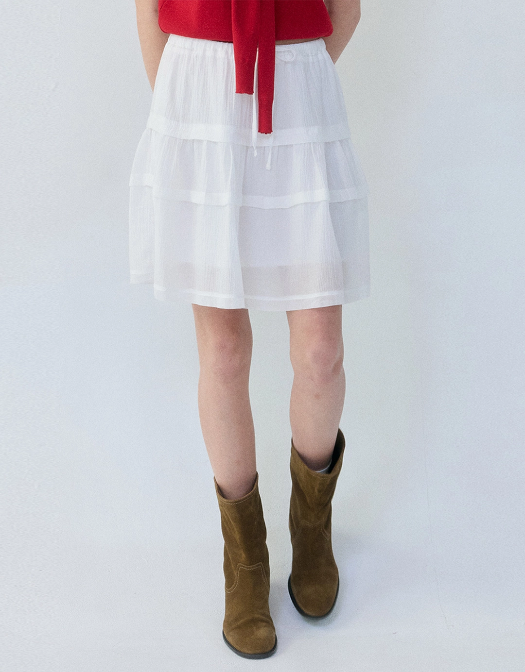 러브어스유 Ruffle Skirt (Ivory) 상품 이미지 2