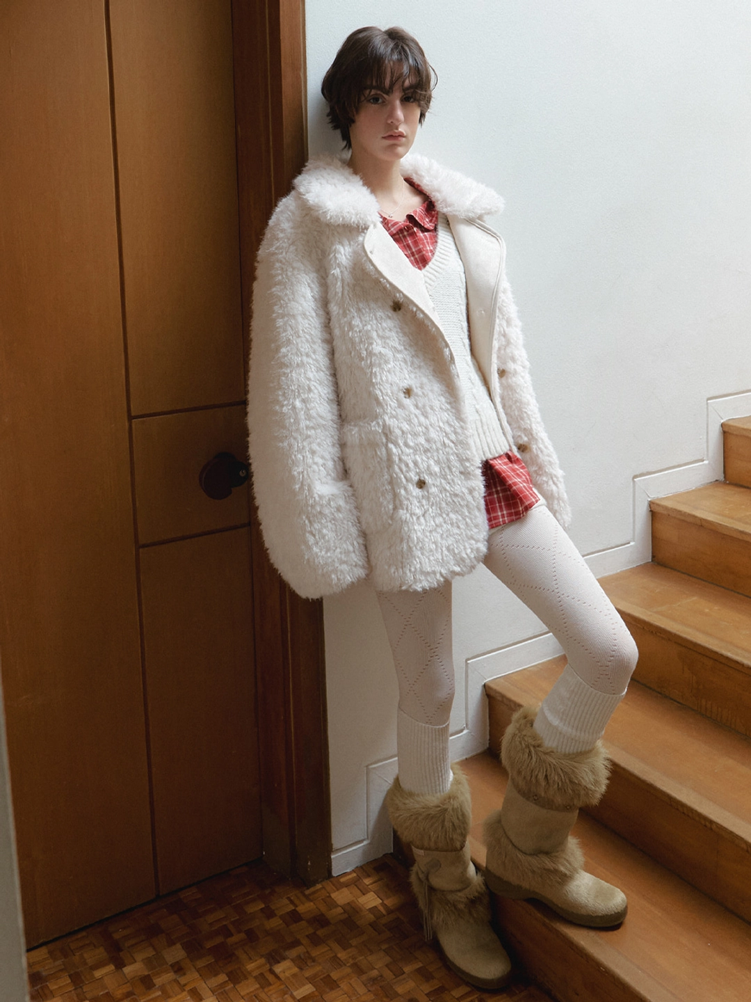 리엘 Pomme reversible mustang (ivory) 상품 이미지 2