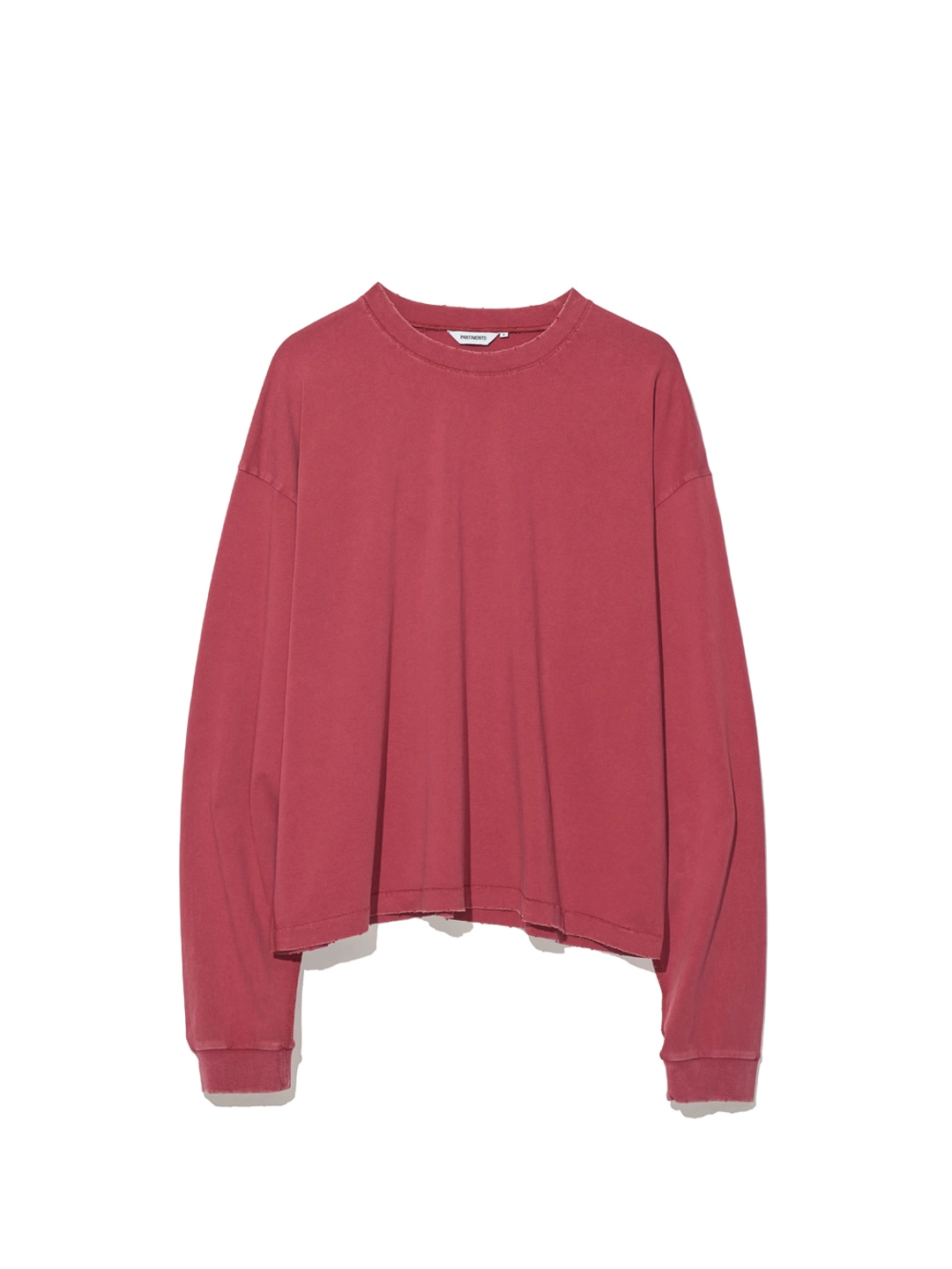 파르티멘토 VTG Washed Crop Long Sleeve_Red 상품 이미지 3