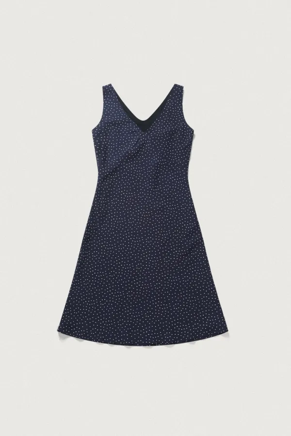 POLKA DOT DRESS [NAVY]