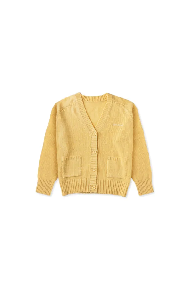 Nuts v-neck cardigan_butter