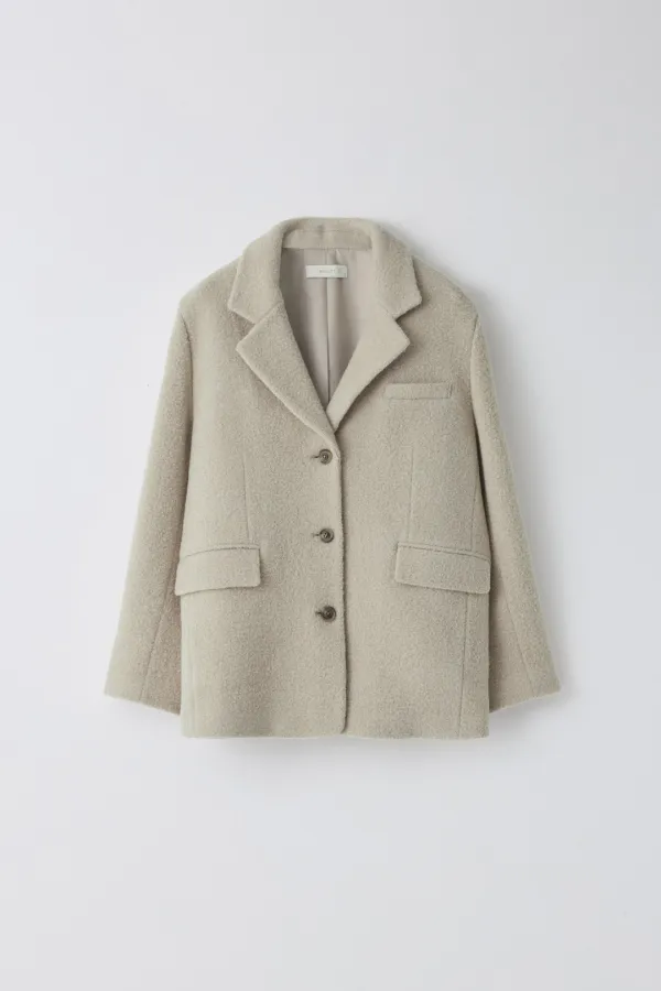 Vein Coat_Oat Beige