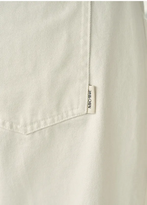 [25-36] Brilliant Classic Denim Pants Ivory&nbsp;브릴리언트 클래식 데님 팬츠 아이보리 (봄/데일리룩/캐주얼룩/데이트룩/출근룩/클래식룩/꾸안꾸/데님/코튼/세미와이드/빅사이즈/자체제작) 