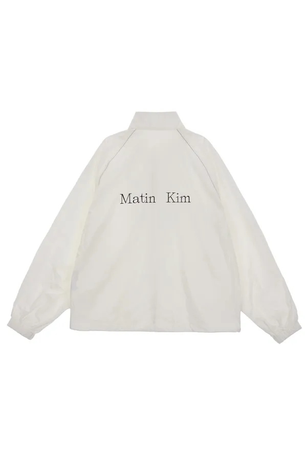 MATIN KIM LOGO COATING JUMPER FOR MEN IN IVORY