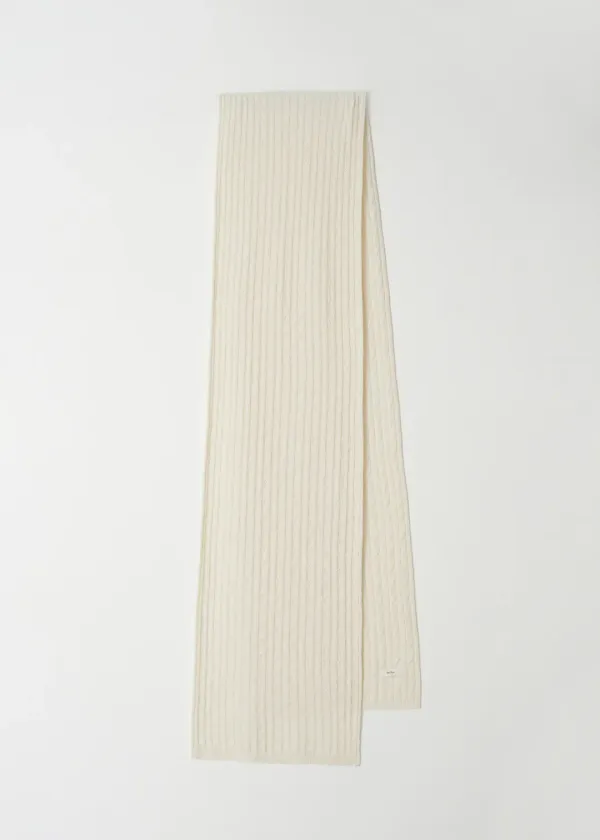 Cable Wool Muffler(Ivory)