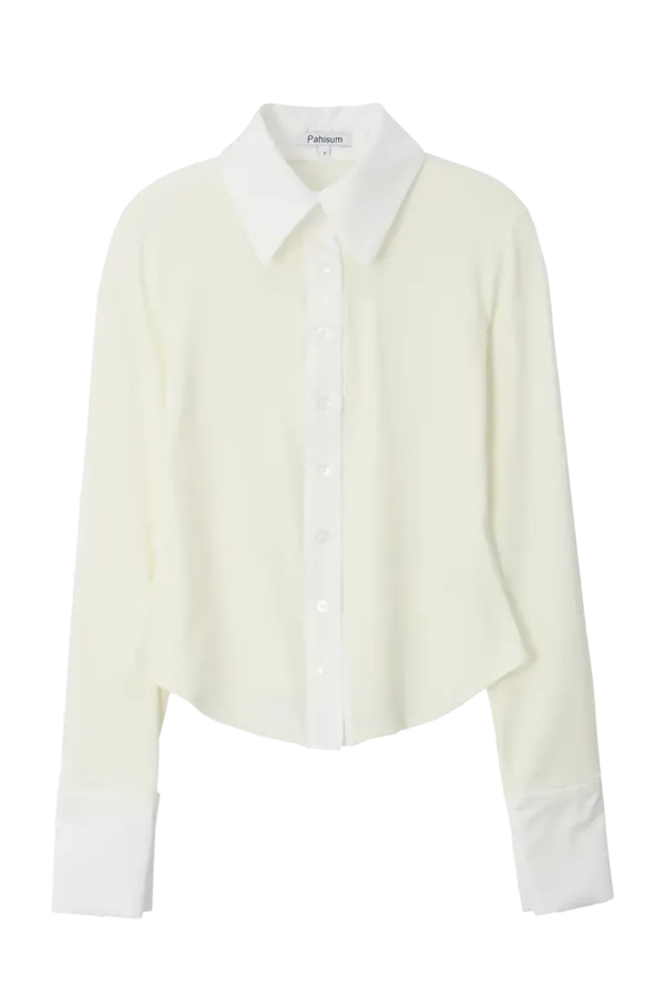 SOFT FITTED SHIRT_CREAM