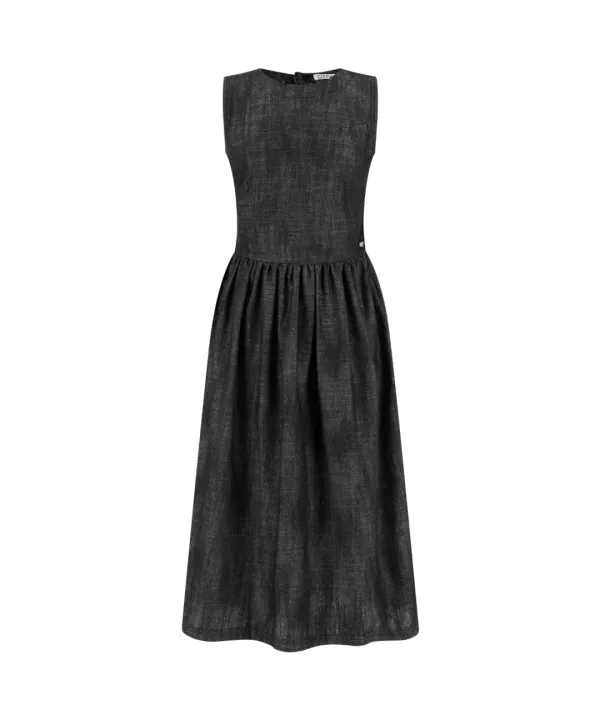 ROUND CUT OUT DRESS BLACK
