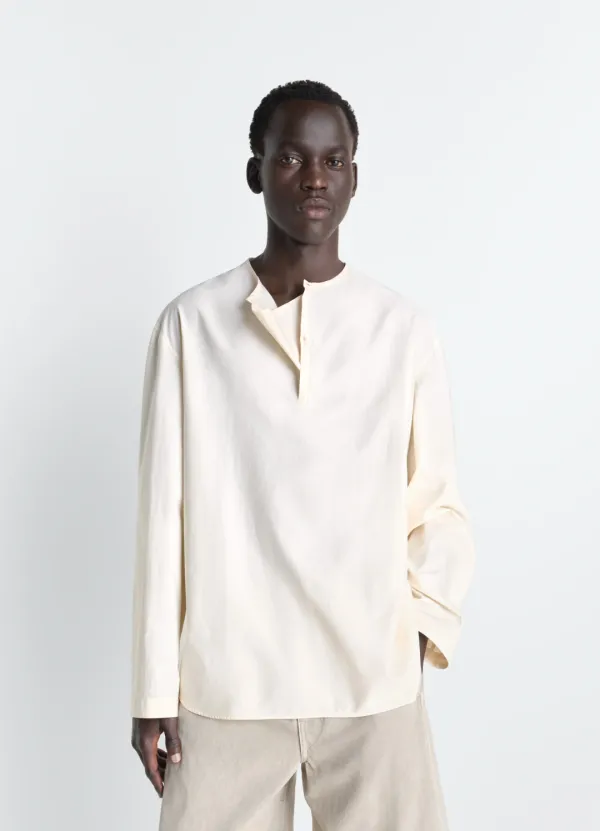 VAREUSE TOP IN WASHED COTTON SILK