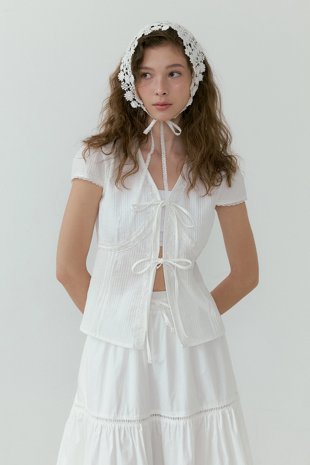 루시르주 Havana Lace Blouse (ivory) 상품 이미지 2