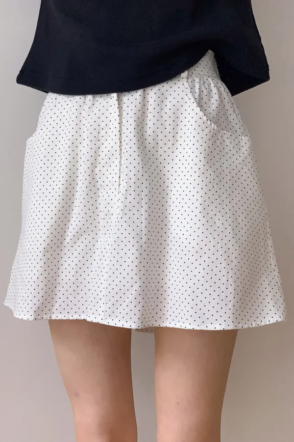 Dot Pumpkin Pants / White