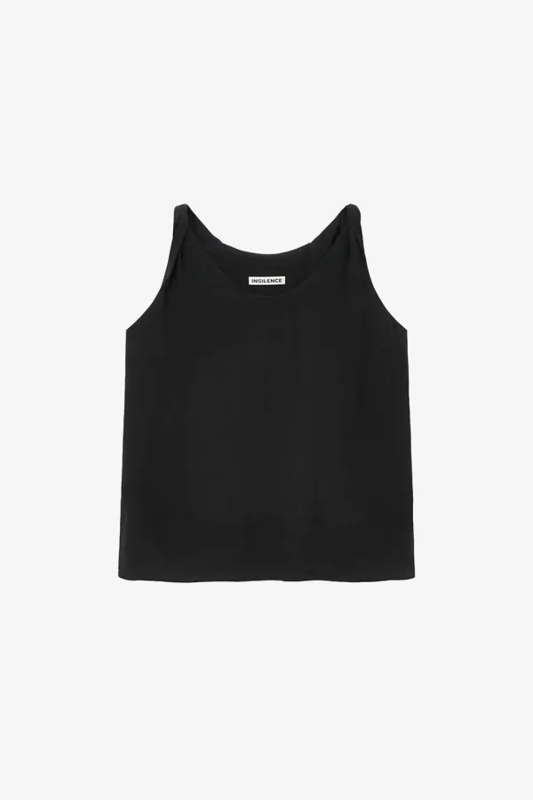 드뮤어 슬리브리스 탑 BLACK