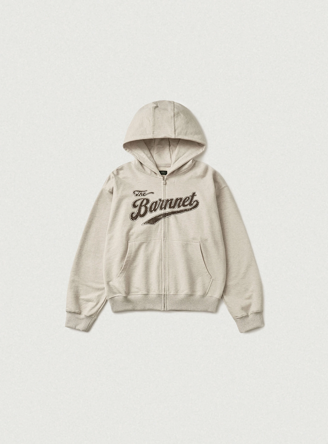 더바넷 Fenley Sweat Zip-Up Hoodie Jacket_Oatmeal 상품 이미지 1