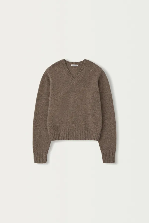 2ND / Miro v-neck pullover (Chestnut brown)